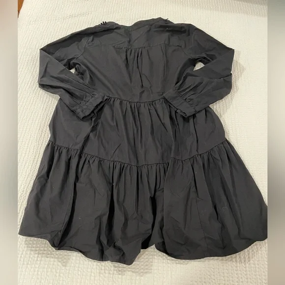 J Crew women’s black dress embroidered size extra small - Picture 2 of 4